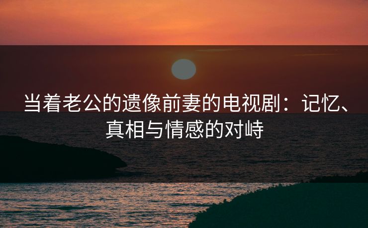 当着老公的遗像前妻的电视剧：记忆、真相与情感的对峙
