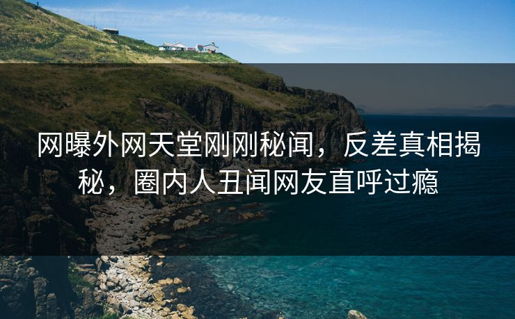 网曝外网天堂刚刚秘闻，反差真相揭秘，圈内人丑闻网友直呼过瘾